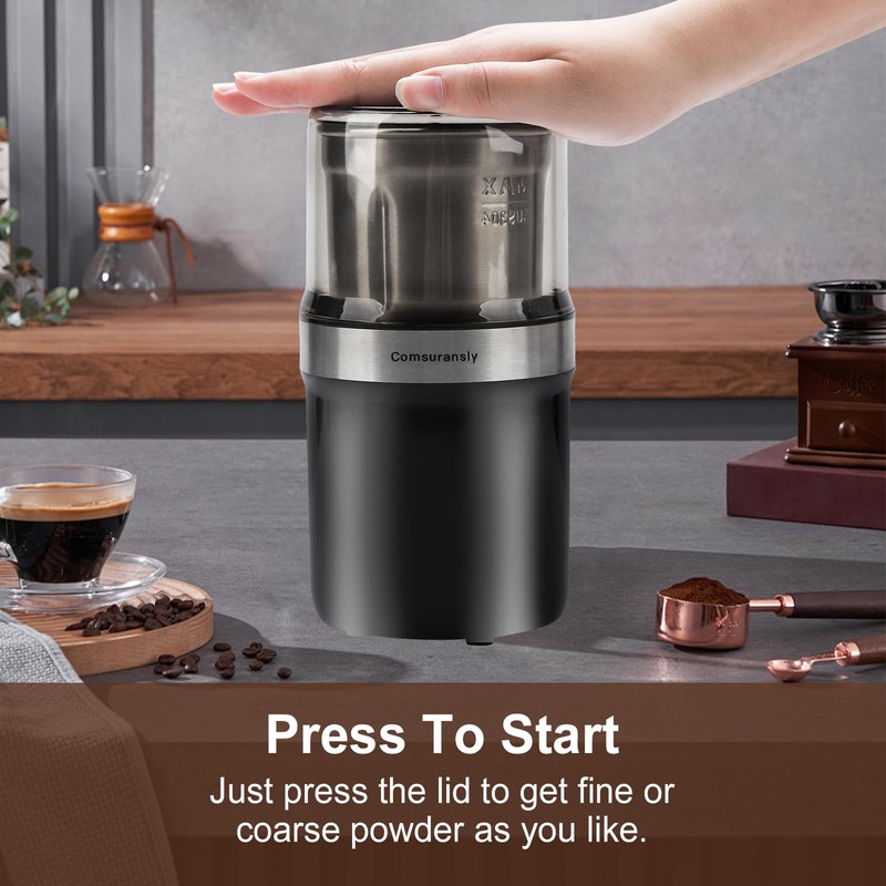 Coffee Grinder,200w Electric Coffee Grinder, Coffee and Spice Grinder with