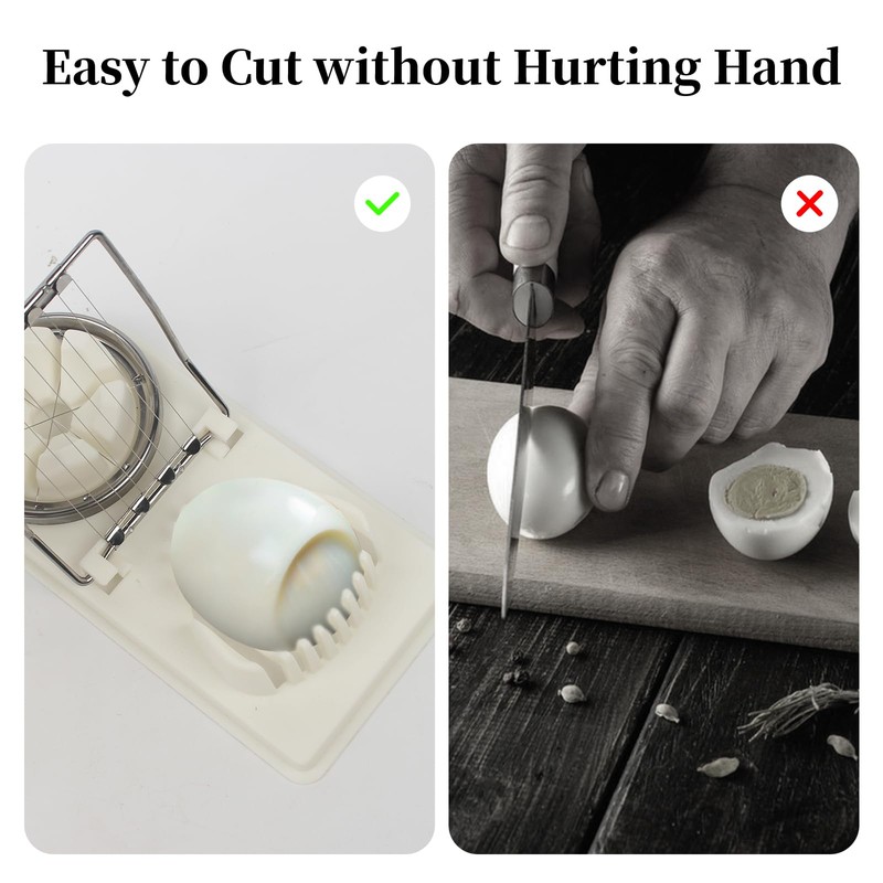2 in 1 Egg Slicer Cutter Set, with 3 Separator