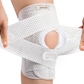 JOMVD Knee Brace for Meniscus Tear, Knee Pain, Adjustable Breathable Knee Support with Side Stabilizers for Knee Pain Arthritis Recovery Joint Support, Women and Men,XX-Large
