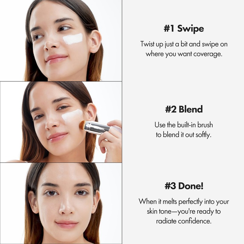 ELROEL Blanc Cover Cream Stick V White - Korean Color-Changing
