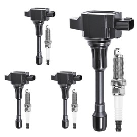 Set of 4 Ignition Coil Pack & Spark Plugs 2.5L Compatible with Nissan Altima 2013 2014 2015 2016 2017 2018, Rogue 2014 2015 2016 2017 2018 2019 2020, Replaces # UF549 C1696