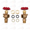 DUCO® Steamer Sight Glass Water Gauge Valve Set for STEAMASTER