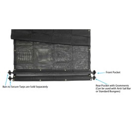 Mytee Products 7' x 14' Dump Truck Vinyl Coated Mesh Tarps Cover with 5 Inch 18oz Double Pocket