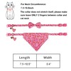 ADOGGYGO Pink Valentine's Day Cat Collar with Bowtie Bandana, Valentine