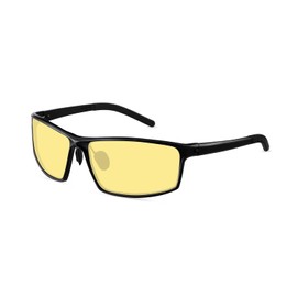 SOXICK Night Sunglasses Men's Driving Sunglasses Polarized Sports Glasses Day and Night Use Yellow Lens UV400 UV Protection Anti-fall Ultra-lightweight Night Drive/Night Fishing/Bicycle/Baseball