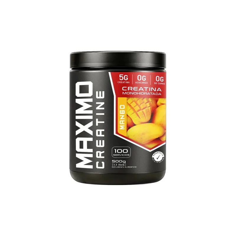 Creatina Monohidratada Maximo 500g Sabores Mango