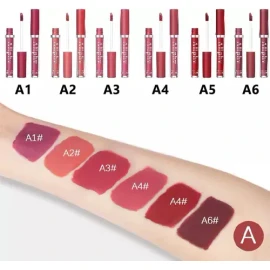 Set de 6 labiales Handaiyan Z Lápiz Labial color rosa mate