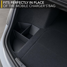 TWRAPS Trunk Tray Organizer for Lucid Air 2021-2026, Perfect Fit Storage Box with 5 Compartments on 2 Levels, Matte Black ABS, Includes Premium Leather Inserts