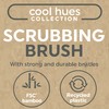 Salter LASAL71403C2EU7 Scrubbing Brush With Wooden Handle, Strong/Durable Stiff Bristles,