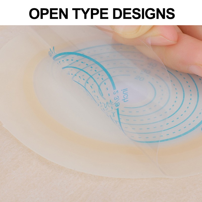 10pcs Disposable Colostomy Bag Soft Skin Friendly Colostomy Pouch Bag(Open