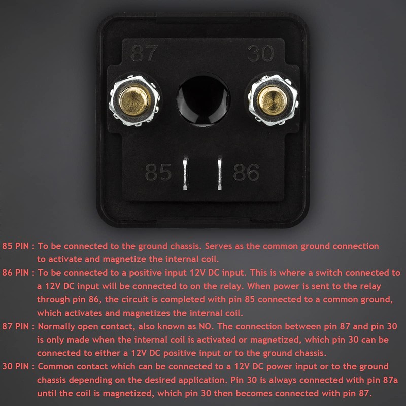 Hamolar 2 Pack 12V DC 120A Starter Relay Switch Car