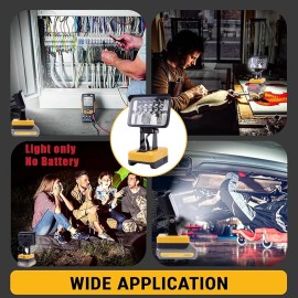 DEMKMILRI Cordless Led Work Light For Dewalt 20V MAX Li-ion Battery Emergency Lighting US