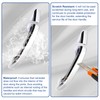 FZJDSD 4Pcs Chrome Door Handle Cover Trim with 2 Smartkey