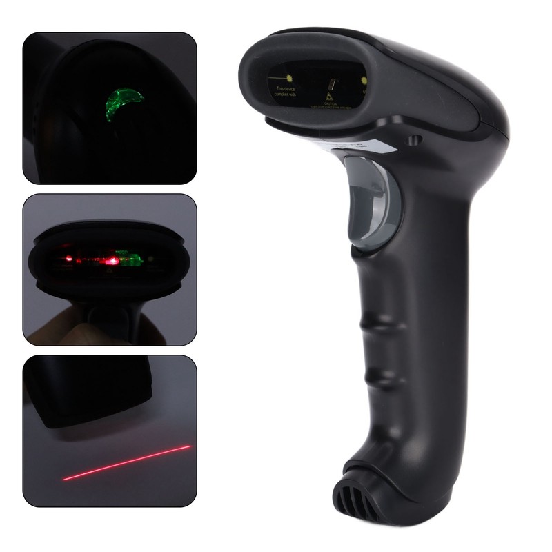 Wireless Barcode Scanner Handheld 1D Bar Code Scanning Gun With