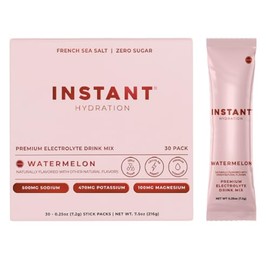 Instant Hydration Sobres de Electrolitos En Polvo - Mezcla para Bebida de Sanda - Sin Azcar - Cetognica, Vegana, Sin Gluten, Sin Omg - Favorece La... 