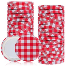 iplusmile Lids for jam jars: 40 pieces preserving jar lids with normal opening, replacement screw caps for preserving jars with 63 mm / 70 mm diameter