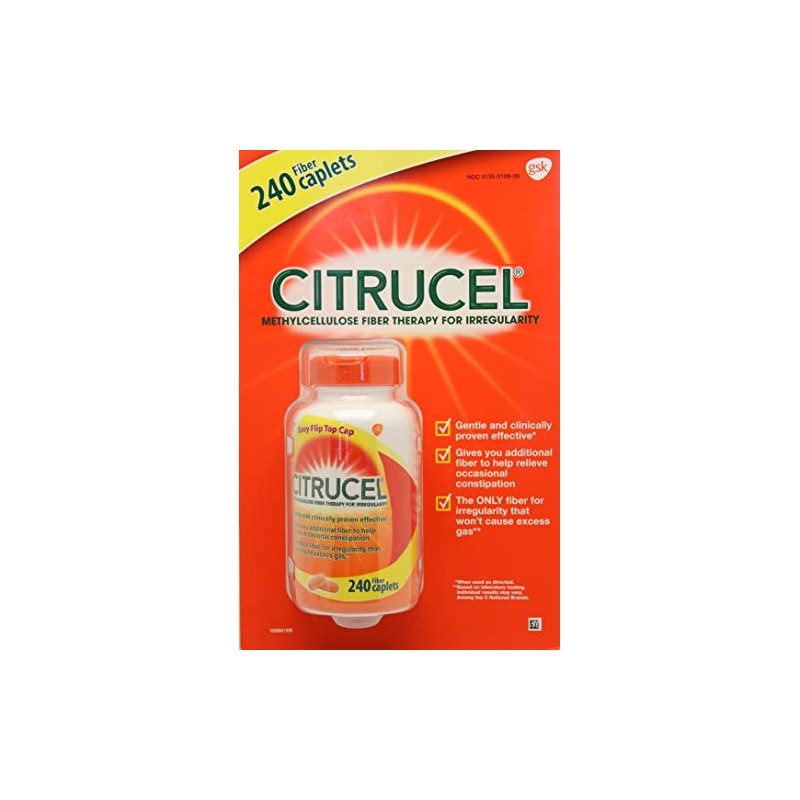 Citrucel Methylcellulose Fiber Therapy For Irregularity - 240 Caplets