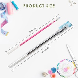 4 Colors Heat Erasable Fabric Pens 20PCS Erasable Pens Refills Sewing Marker Pen for for Quilting Sewing Dressmaking