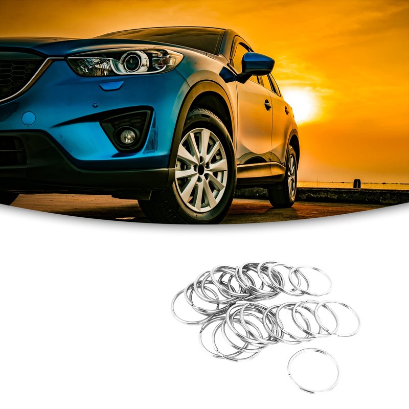 ACROPIX Key Ring Holder Keychain Double Loop Split Universal 40mm