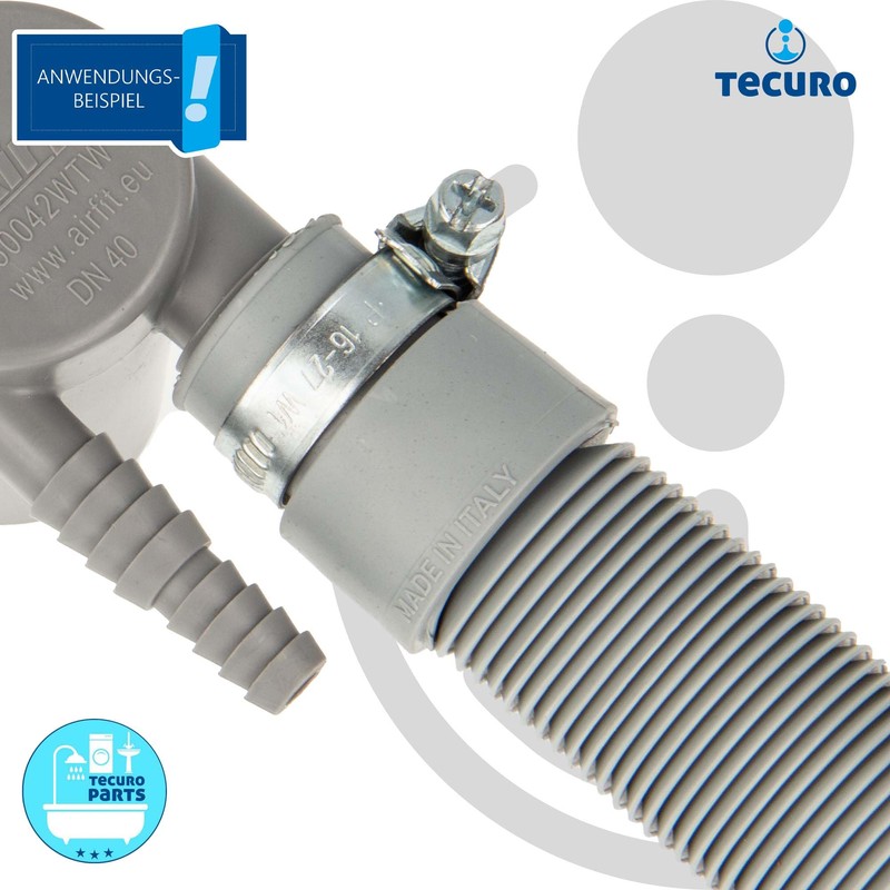 tecuro Washing Machines Dishwasher Drain Hose Extendible from 60-200 cm