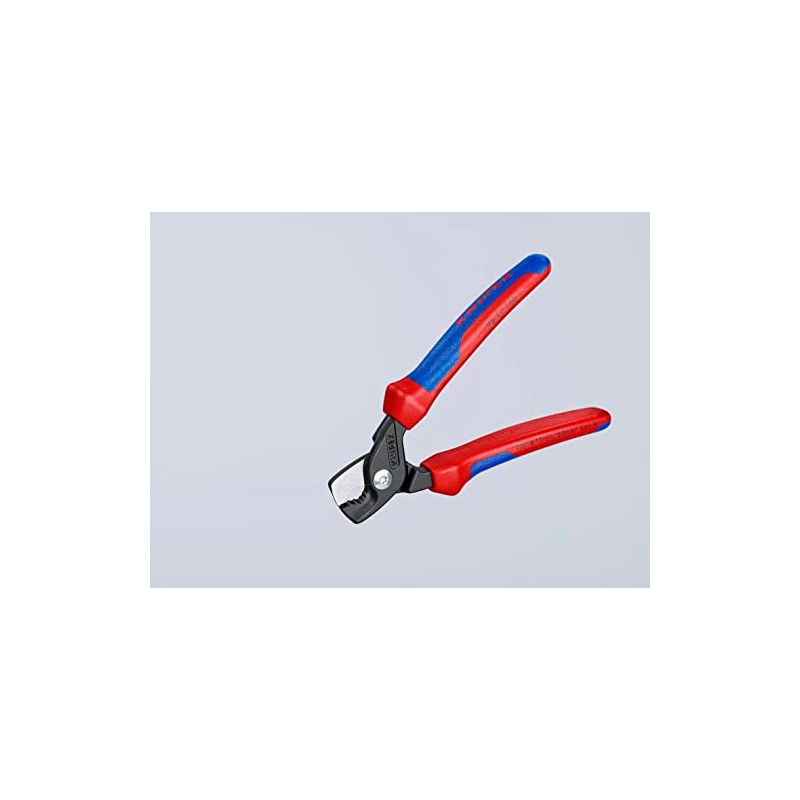 Knipex StepCut Cable Shears burnished, with multi-component grips 160 mm