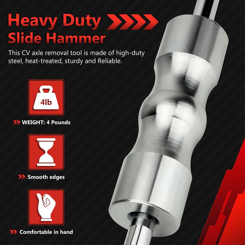 limontek Inner CV Axle Puller Removal Tool with Slide Hammer