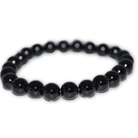 Nature's Enlightenment 6mm Black Agate Crystal Bracelet-