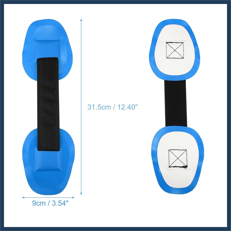 INFINAUTO 2pcs Universal PVC Strap Handle Patches Carry Grab Handle