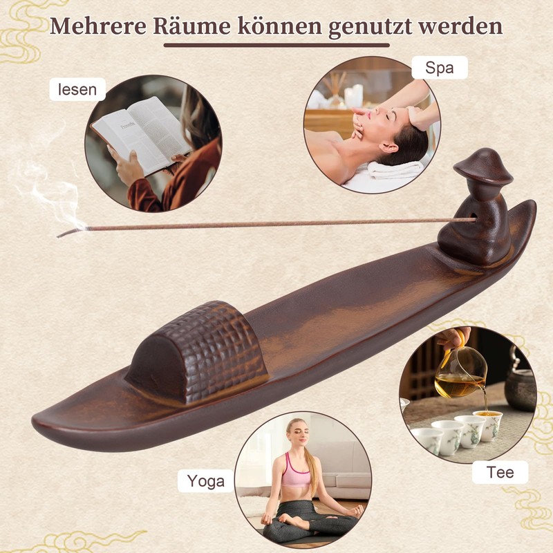 Keramischer Räucherstäbchenhalter