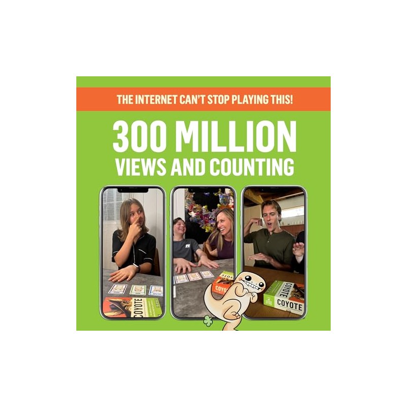 Exploding Kittens Coyote Created by Tim Ferriss | Perfect for