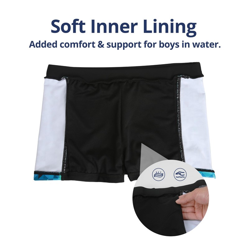BeLikeFish Boys Swimming Trunks 5-14 Years - Quick Dry Swim