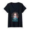 Donna Namaste Yoga Lotus Posizione Mindfulness Meditazione Maglietta con Collo