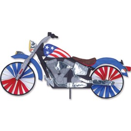 Premier Kites 32 in. Motorcycle Patriotic Spinner