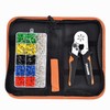Ferrule Crimping Tool Kit, Self-adjusting Hexagonal Pliers(AWG23-10) Wire Terminals Crimper