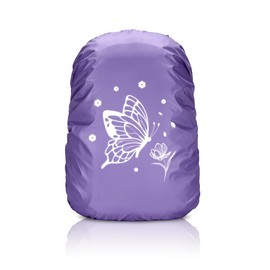 Rain Cover Backpack, 35L Rain Cover School Bag, Reflective Backpack Cover, Waterproof, Rain Cover Backpack, Reflector Backpack Cover, Backpack Rain Cover for Boys Girls Beginners to School