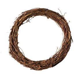 Simoutal Grapevine Wreath DIY Crafts Natural Dried Round Grapevines Wreath Bulk for Decoration, Crafts (12 Inch, 2 Pack)