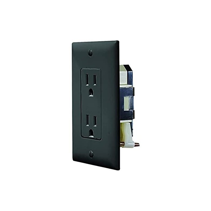 RV Designer AC Self-Contained Dual Outlet with Cover Plate S817