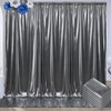 30x10 ft Wrinkle Free Black Silver Sequin Backdrop Curtain for