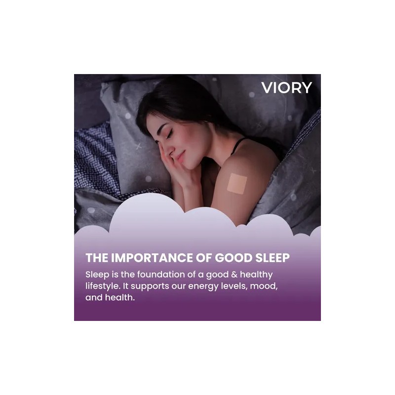 Viory Parches Para Dormir Con Melatonina Y Valeriana 60 Pzas