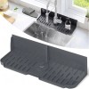 Kitchen Sink Splash Guard，Sink Draining Pad behind Faucet，Faucet Mat for