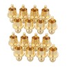 16Pcs Gold Plated RCA Caps Plug Short-Circuit Shielding Socket Protect