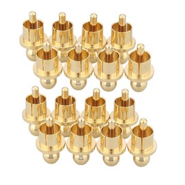 16Pcs Gold Plated RCA Caps Plug Short-Circuit Shielding Socket Protect Cover