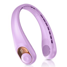 Neck Fan, Personal Fan with LED Indicator, USB-C Charging, Long-Lasting 5200mAh Battery, Hands Free Bladeless Fan with 3 Adjustable Speeds & Ultra-Quiet, Ideal for Home, Travel & Outdoor