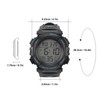 Men Digital Watch with Calendar and Alarm Clock Waterproof Nightlight