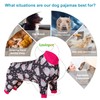 LovinPet Doberman Pajamas, Anxiety Calming Dog Jumpsuit, Lightweight Onesie, Black