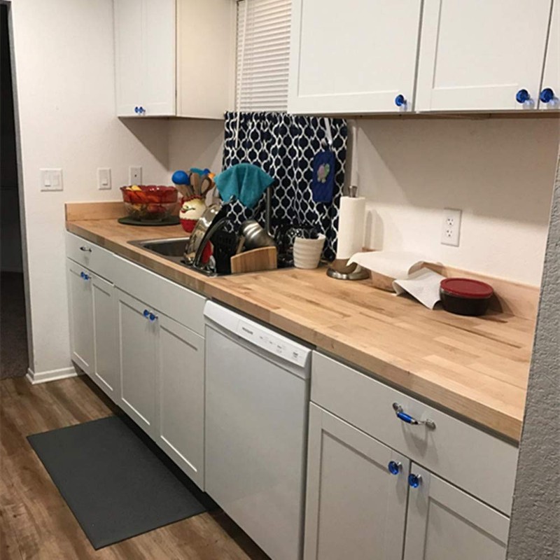 16 Pcs Drawer Knobs, 30mm Crystal Glass Cabinet Knobs Dresser