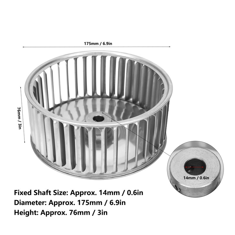 MultiWing Centrifugal Wheel Blower Motor Galvanized Sheet Power Tool Accessories