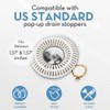 Bathroom Sink Hair Catcher for Pop-Up Drain – SinkRing 1.57"