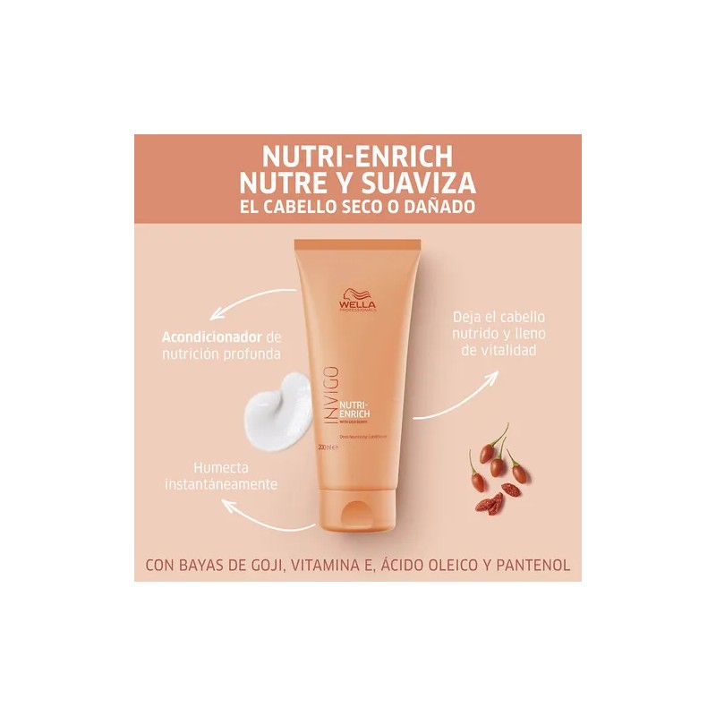 Acondicionador Wella Nutr Enrich Invigo 200 Ml Cabello Seco