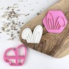 LissieLou Mini Floppy Bunny Ears Cookie Cutter and Stamp Easter